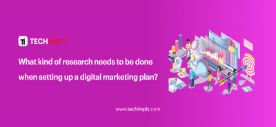 What kind of research needs to be done when setting up a digital marketing plan?